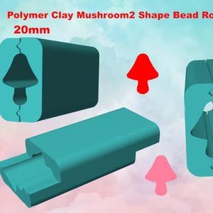 Polymer Clay MUSHROOM 2 Shape Bead Roller
